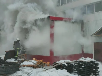 В Башкирии произошел крупный пожар на складе