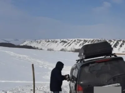 Из-за снегопада в Башкирии деревня оказалась отрезана от цивилизации
