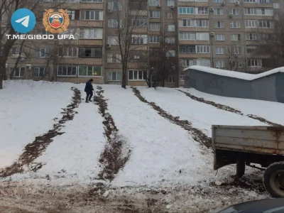 В Уфе засыпали опасную «горку»