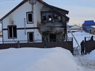 Страшный пожар в Башкирии унес жизни двух детей и пожилой женщины (видео)