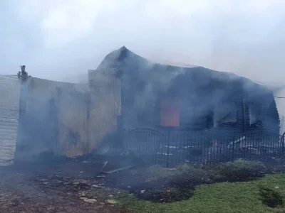 В Башкирии сгорел дом многодетной семьи, один из детей погиб