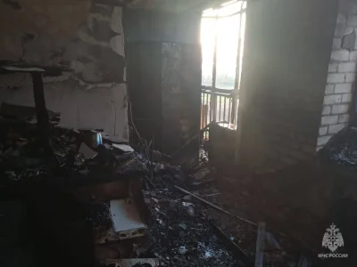 В Башкирии сгорела квартира в жилой многоэтажке
